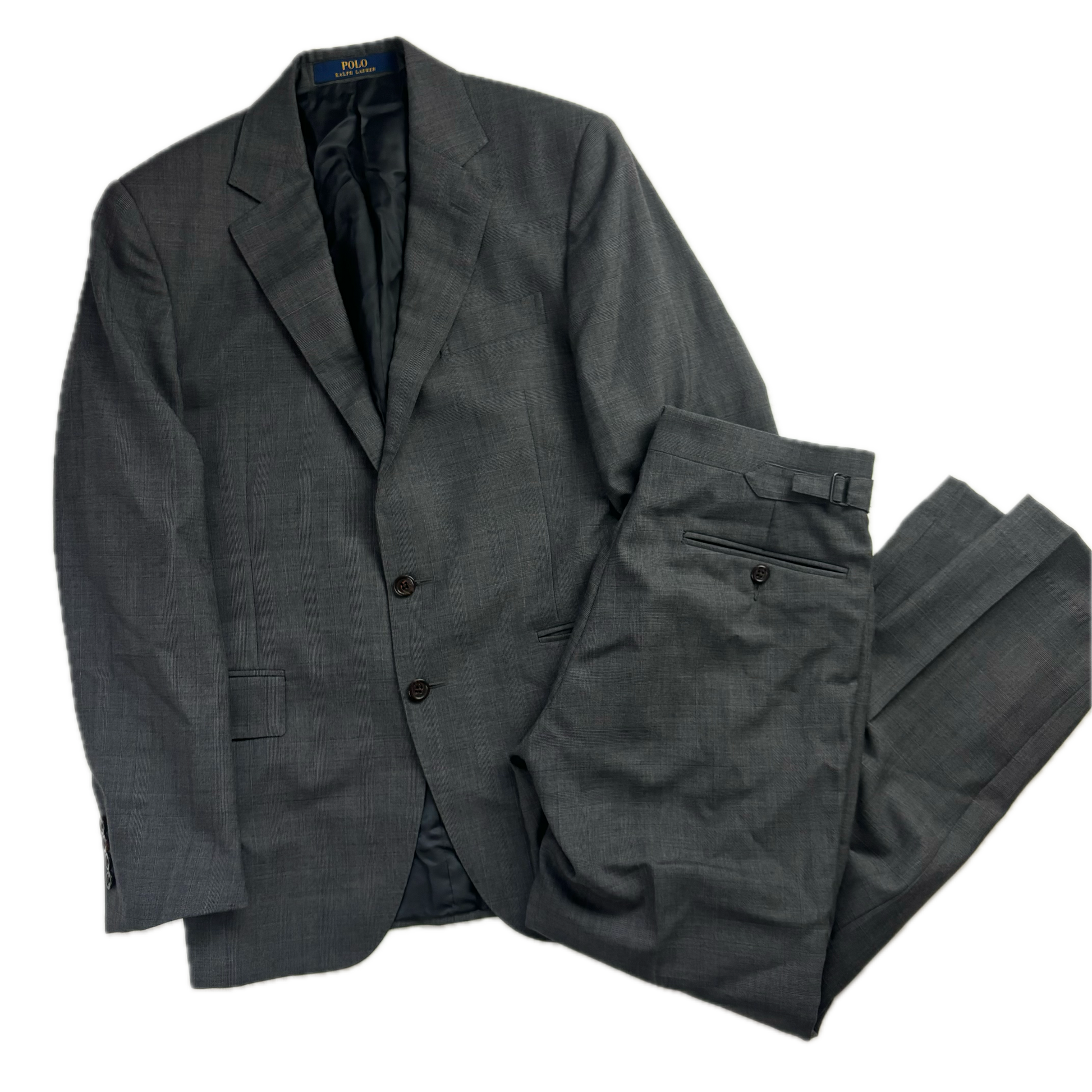Polo Ralph Lauren Glen Plaid Check Suit Blazer Prince Of Wales 