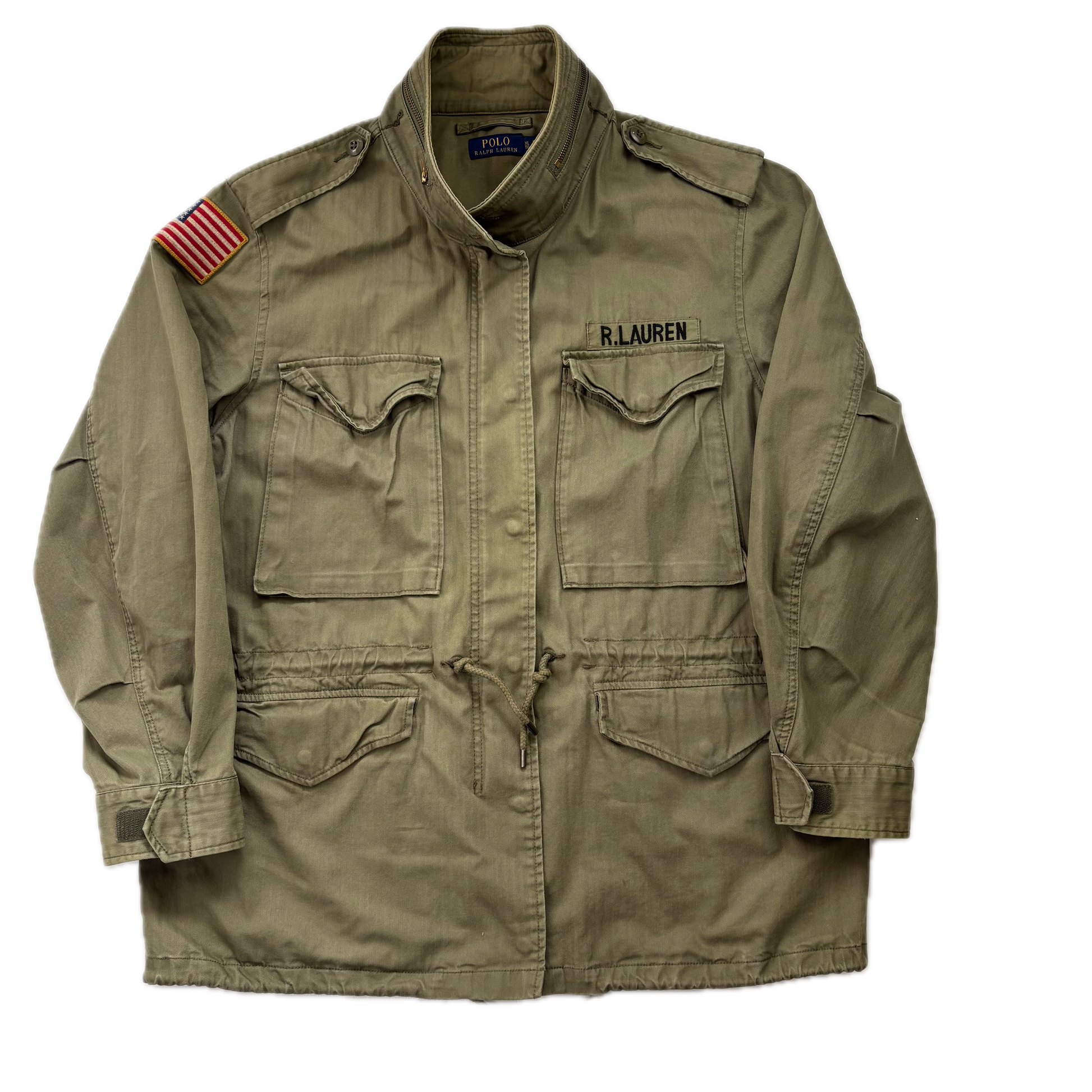 Polo Ralph Lauren Green Army Military Field Jacket - XL