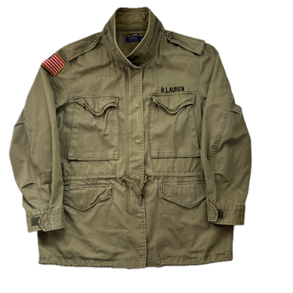 Polo Ralph Lauren Green Army Military Field Jacket - XL