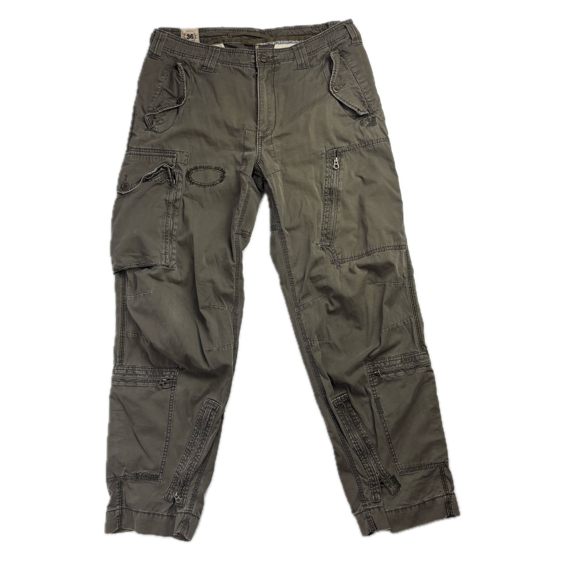 Polo Ralph Lauren Green Cargo Trouser Utility Pants - 36x32
