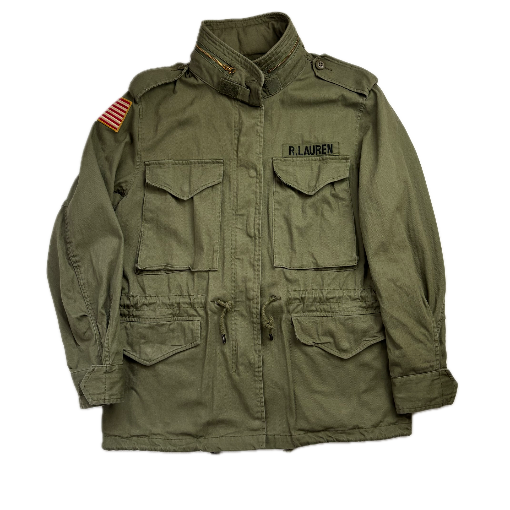 Polo Ralph Lauren Green Field Jacket Army Military - S