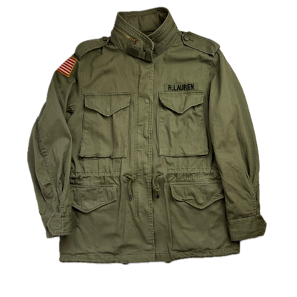 Polo Ralph Lauren Green Field Jacket Army Military - S