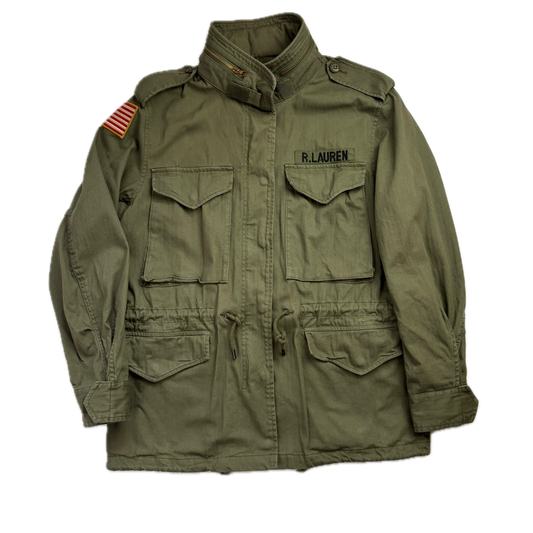 Polo Ralph Lauren Green Field Jacket Army Military - S