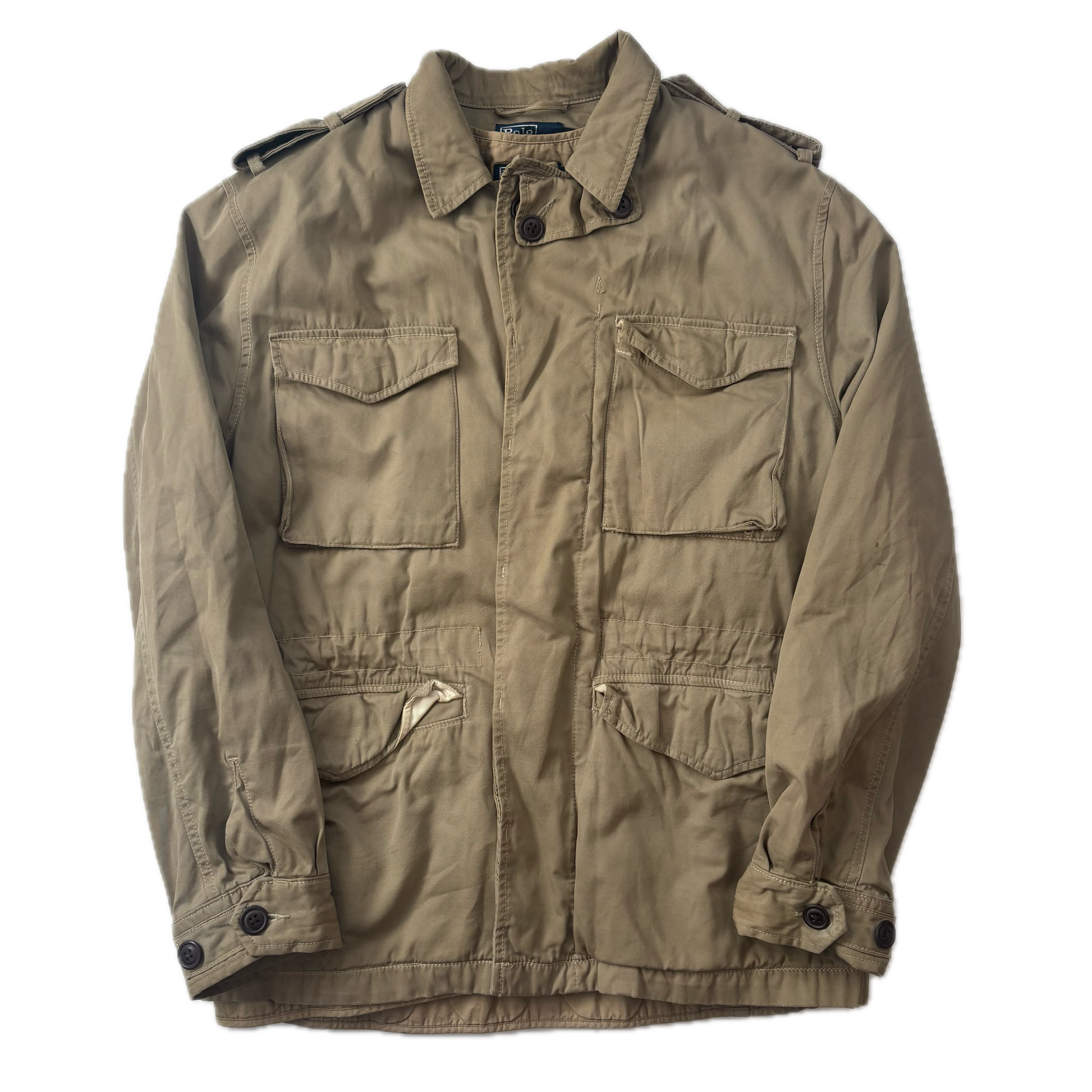 Polo Ralph Lauren Green Field Jacket Utility Parka Removable Lining - M