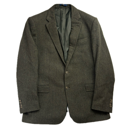 Polo Ralph Lauren Green Herringbone Blazer Sports Coat (Wool) - 42R