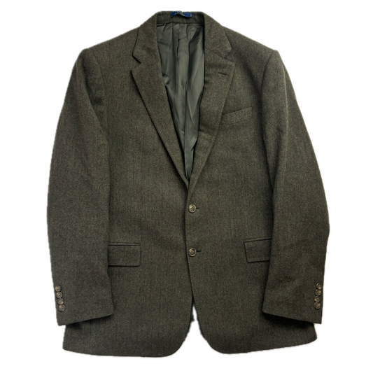 Polo Ralph Lauren Green Herringbone Blazer Sports Coat (Wool) - 42R