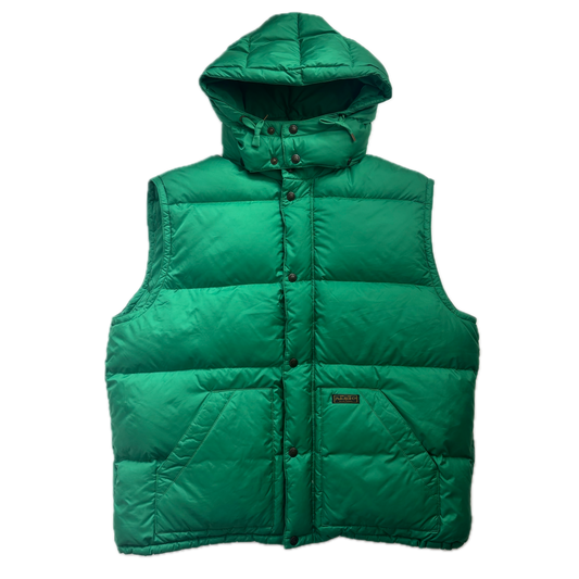 Polo Ralph Lauren Green Hooded Body Warmer Gilet Down Vest - XXL