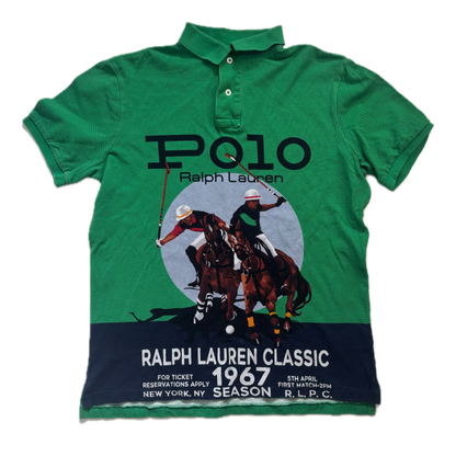 Polo Ralph Lauren Green Match Graphic Polo Shirt - S
