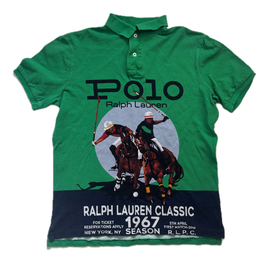 Polo Ralph Lauren Green Match Graphic Polo Shirt - S
