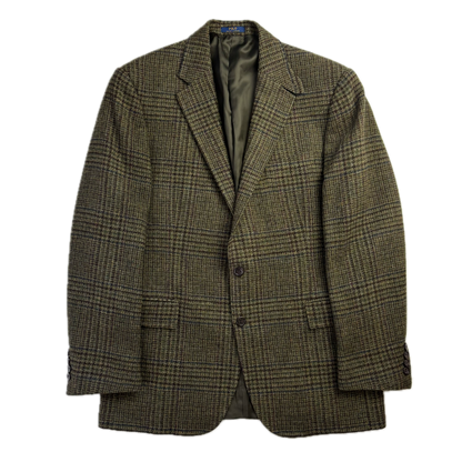 Polo Ralph Lauren Green Tweed Blazer Glen Plaid (Wool) - 40R