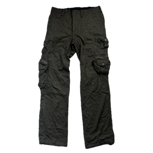 Polo Ralph Lauren Grey Cargo Trouser Utility Pants (Wool Nylon) - 34x36