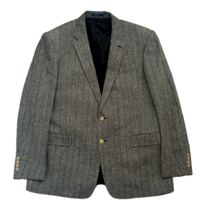 Polo Ralph Lauren Grey Herringbone Blazer (Linen Wool) - 44R