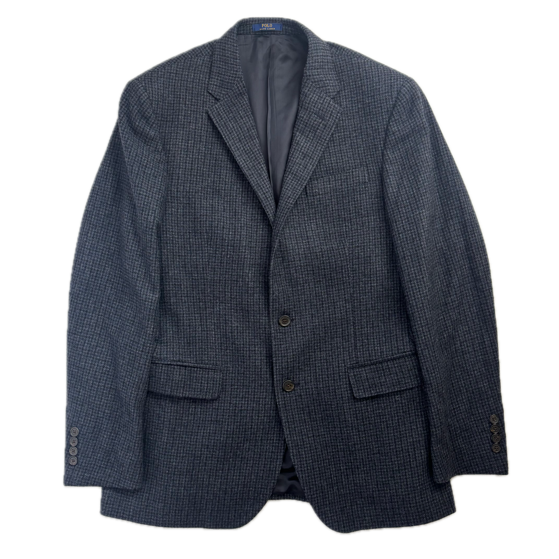 Polo Ralph Lauren Grey Houndstooth Blazer Sports Coat (Wool) - 40R