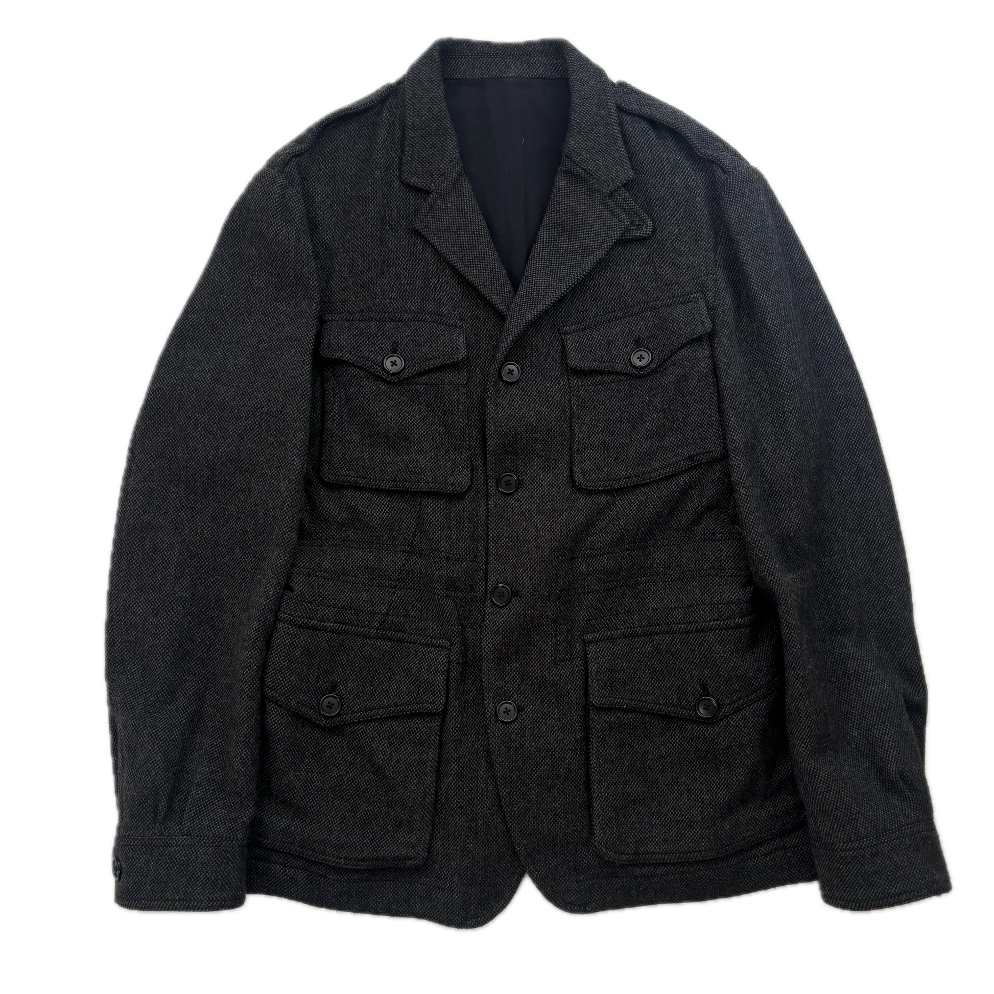 Polo Ralph Lauren Grey Military Safari Sports Coat Blazer (Wool)  - M