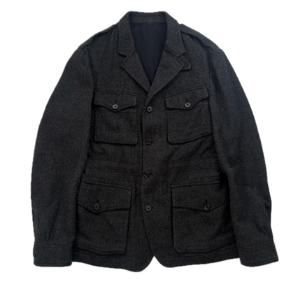 Polo Ralph Lauren Grey Military Safari Sports Coat Blazer (Wool)  - M