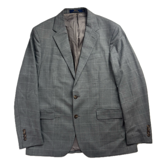 Polo Ralph Lauren Grey Windowpane Blazer Sports Coat - 42R
