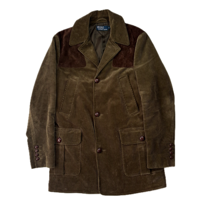 Polo Ralph Lauren Half Norfolk Corduroy Shooting Jacket Khaki - S