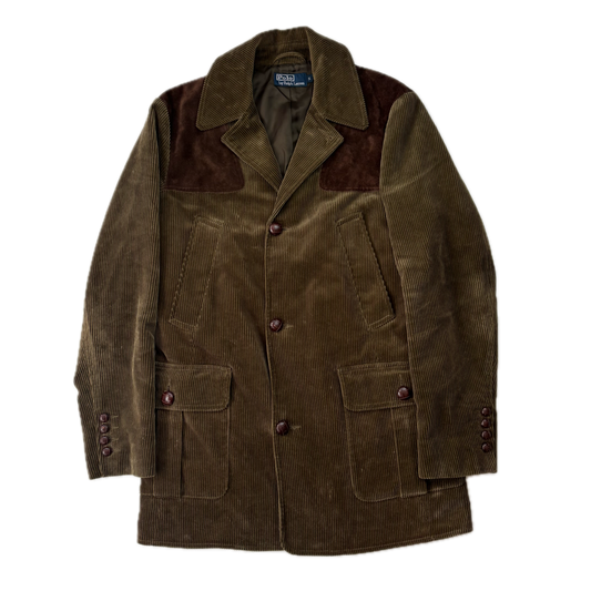 Polo Ralph Lauren Half Norfolk Corduroy Shooting Jacket Khaki - S