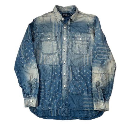 Polo Ralph Lauren Indigo Patchwork Shirt - M