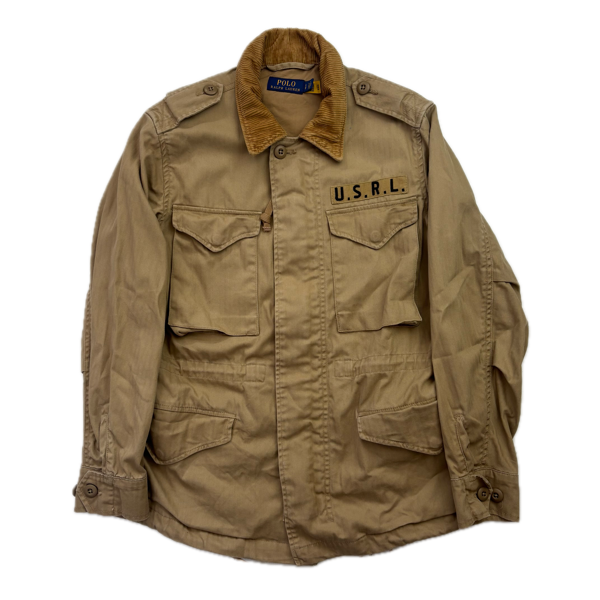 Polo Ralph Lauren Khaki Brown Jacket Military Parka Field - S