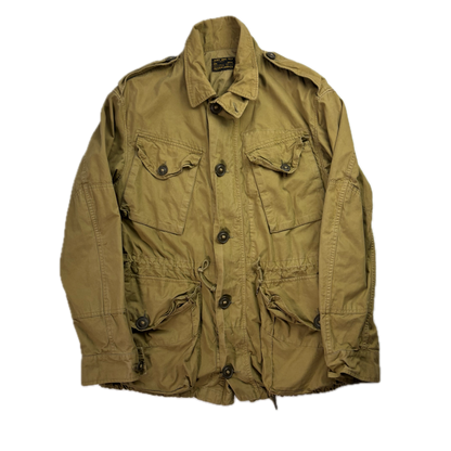 Polo Ralph Lauren Khaki Tan Army Military Field Jacket - L