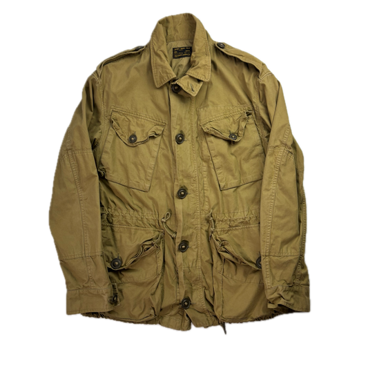 Polo Ralph Lauren Khaki Tan Army Military Field Jacket - L