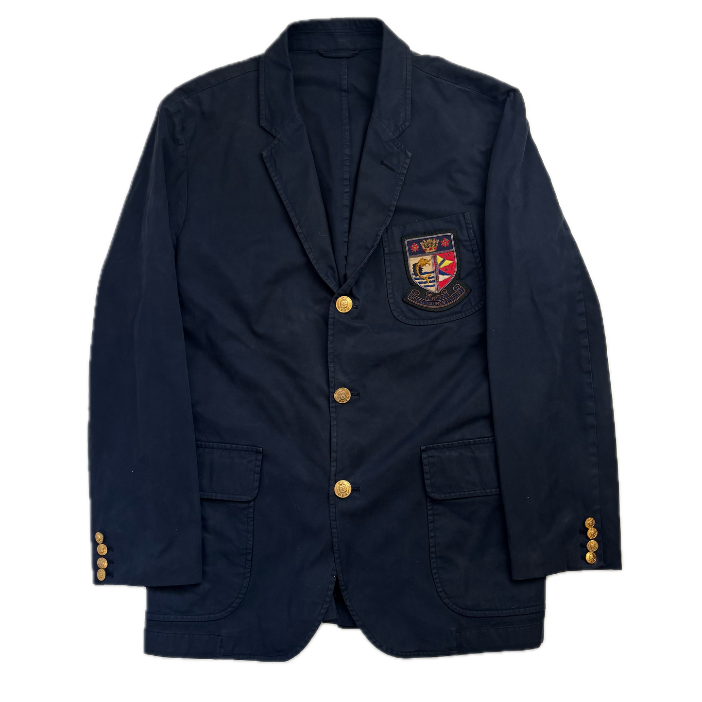 Polo Ralph Lauren Navy Crest Blazer Sports Jacket - 46R