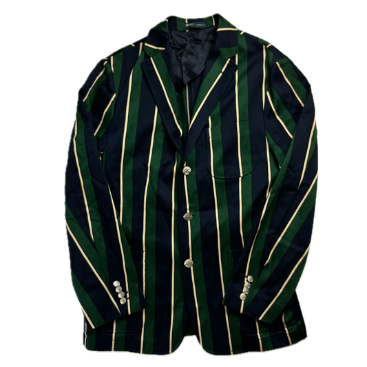 Polo Ralph Lauren Navy Green Rowing Club Blazer Sports Jacket - 46