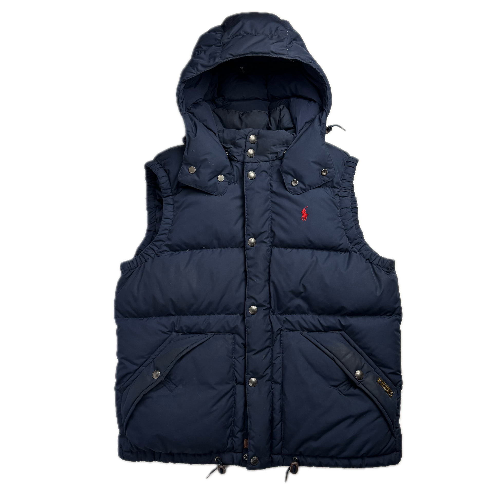 Polo Ralph Lauren Navy Hooded Body Warmer Gilet Down Vest - M