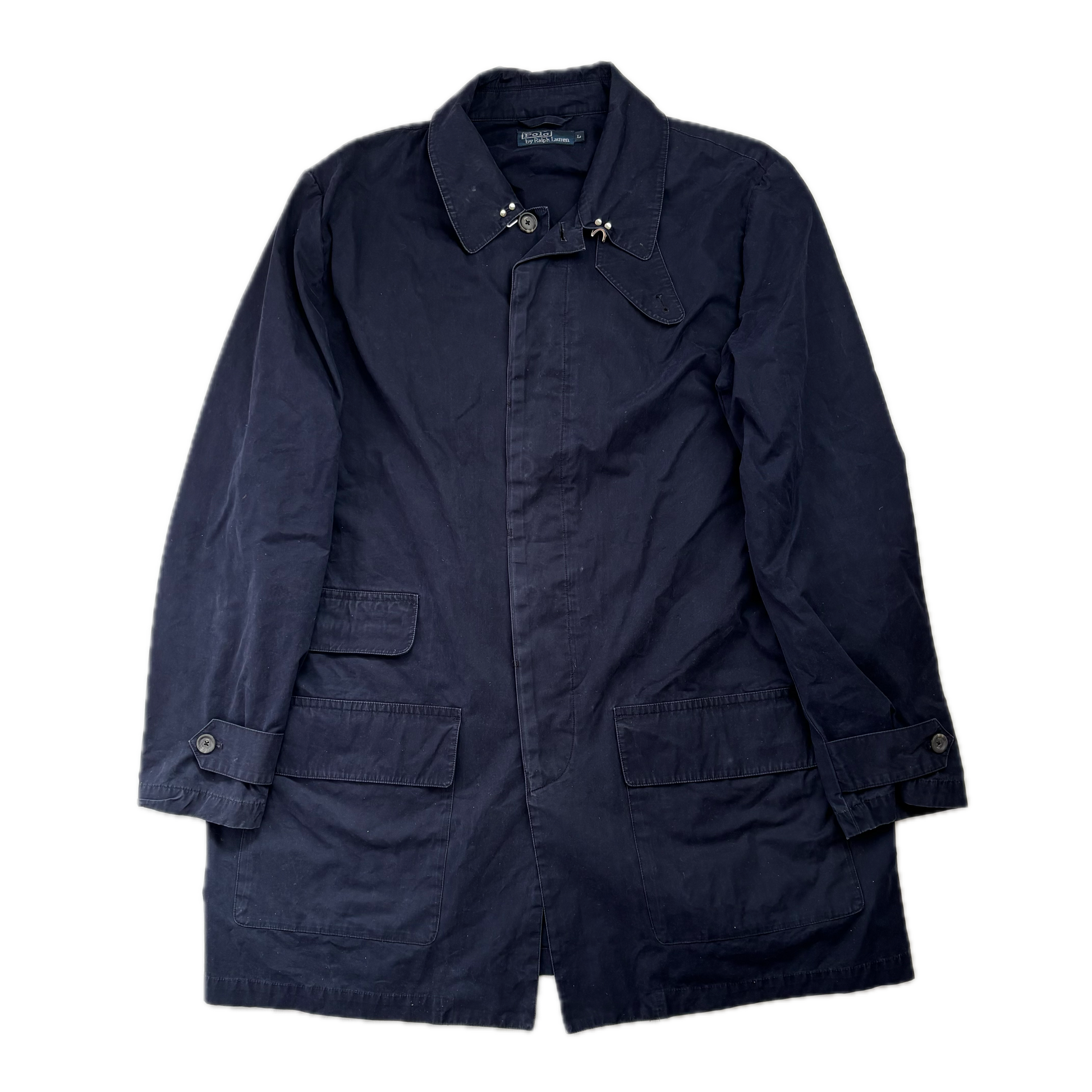 Polo Ralph Lauren Navy Parka Walking Jacket Coat - L