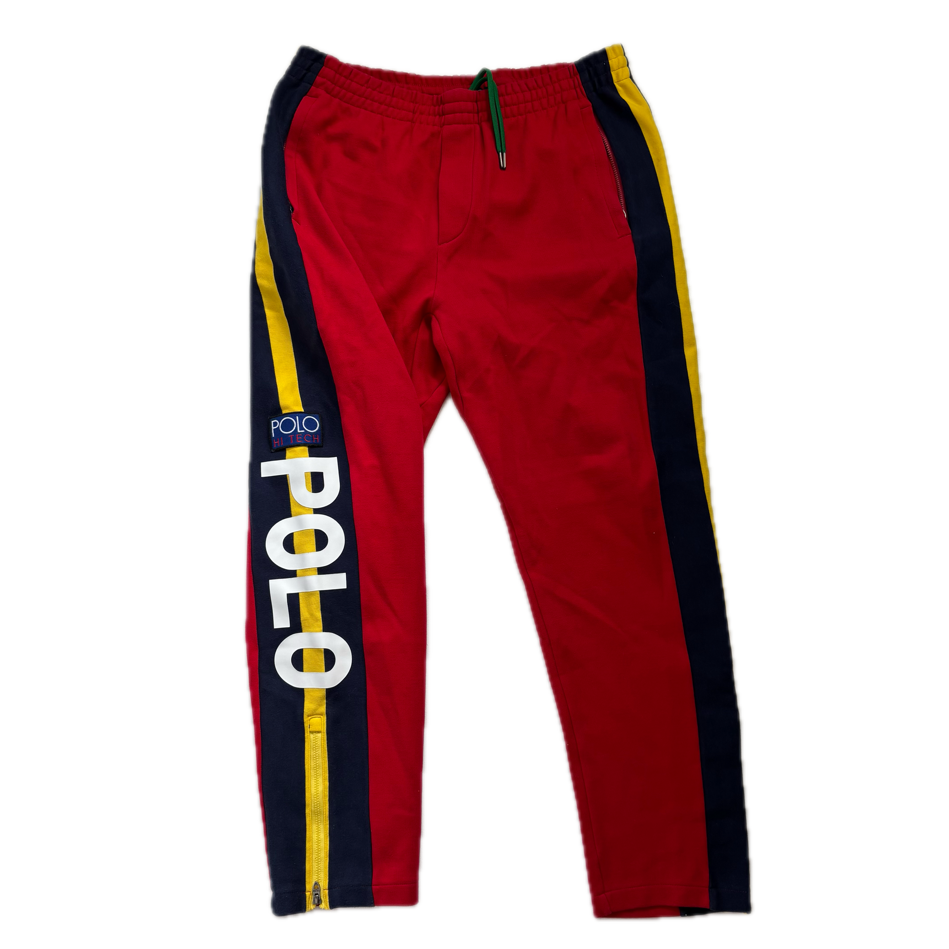 Polo Ralph Lauren Polo Hi-Tech Red Joggers Track Pants Retro - L