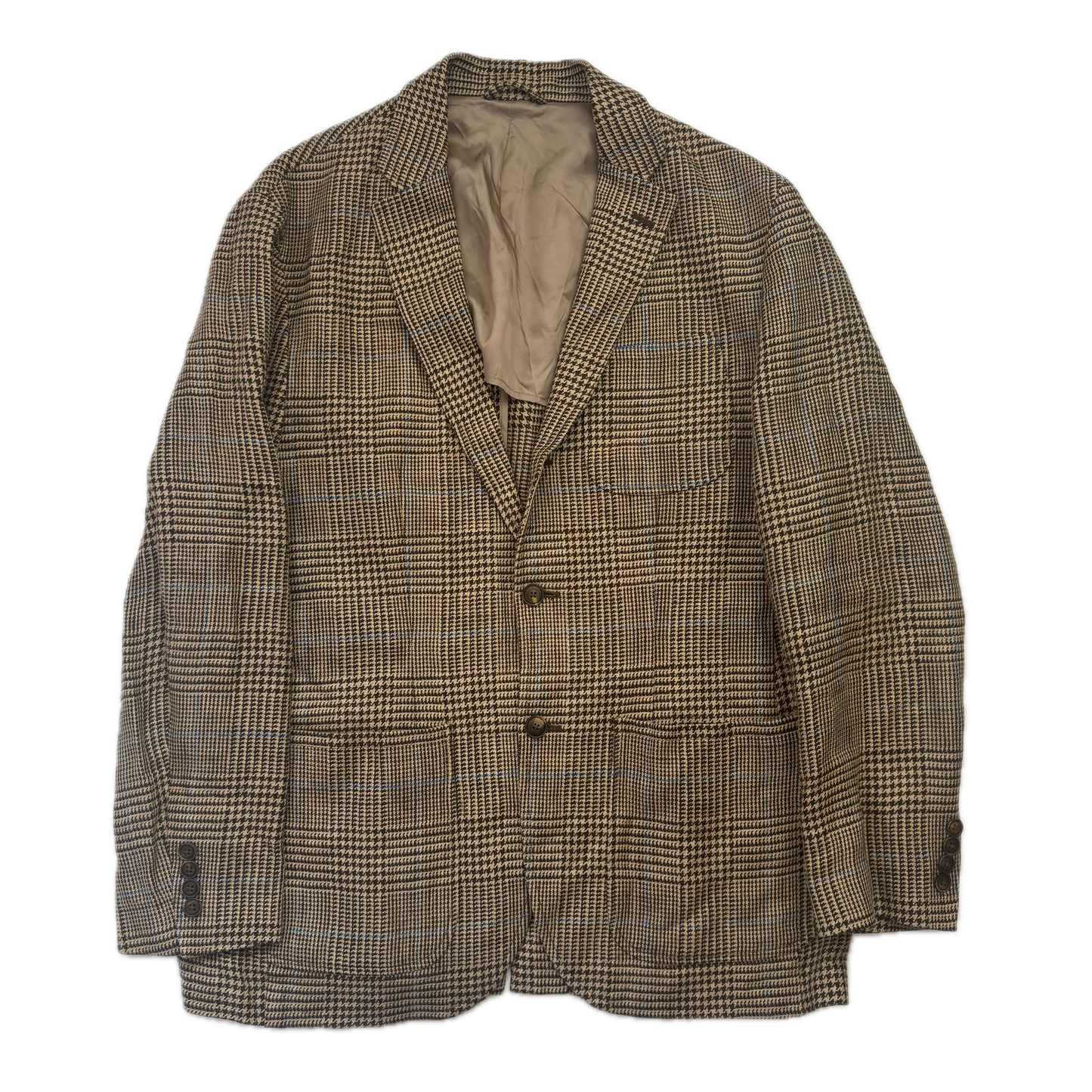 Polo Ralph Lauren Prince Of Wales Check Suit Blazer Glen Plaid (Linen) - 40R
