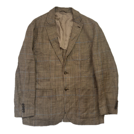 Polo Ralph Lauren Prince Of Wales Check Suit Blazer Glen Plaid (Linen) - 40R