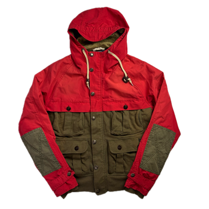 Polo Ralph Lauren Red Brown Mountain Parka Jacket Hooded - S