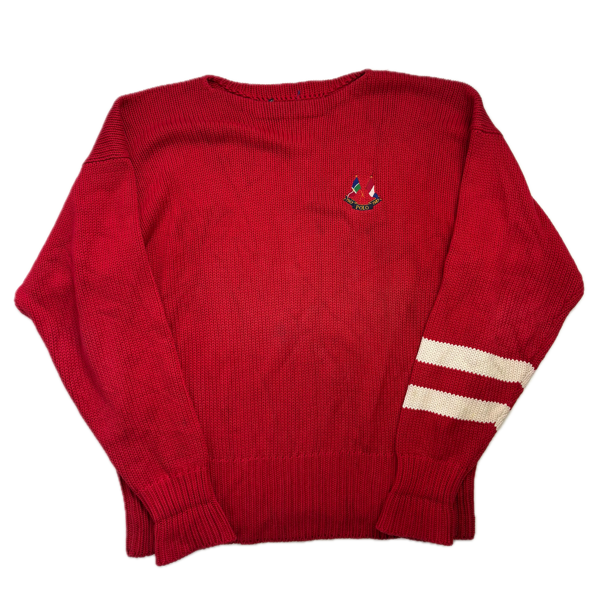 Polo Ralph Lauren Red Cross Flags Jumper - L/XL