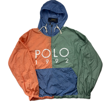 Polo Ralph Lauren Retro 1992 Pullover Windbreaker Pastel Anorak - M