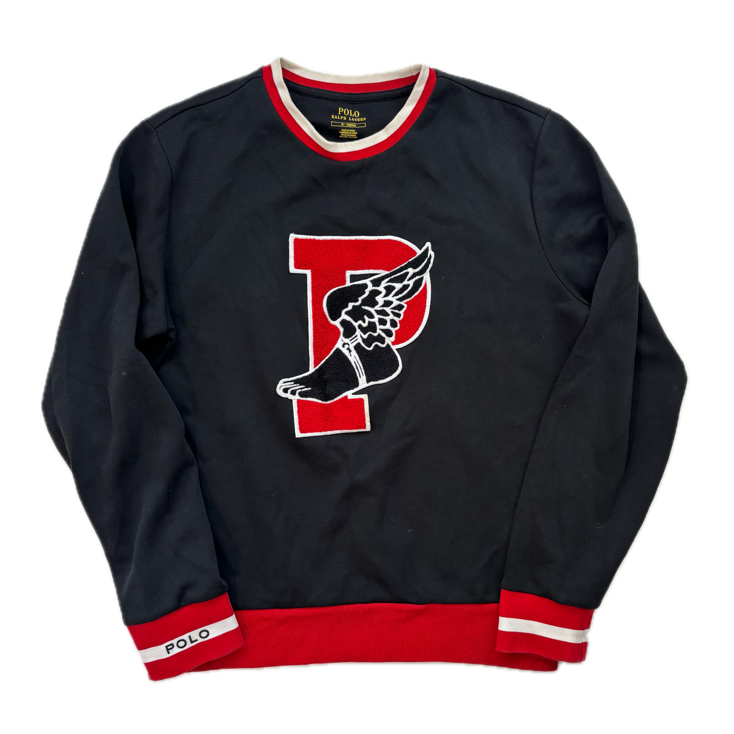 Polo Ralph Lauren Retro Black P-Wing Sweatshirt - M