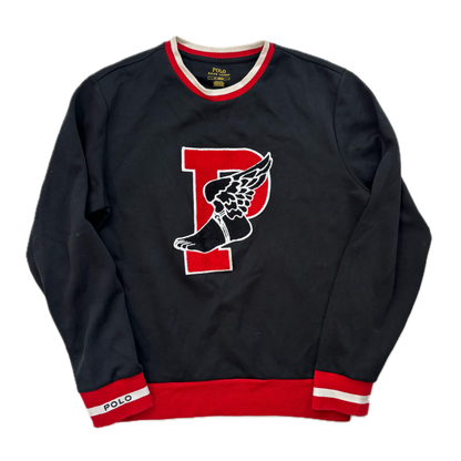 Polo Ralph Lauren Retro Black P-Wing Sweatshirt - M