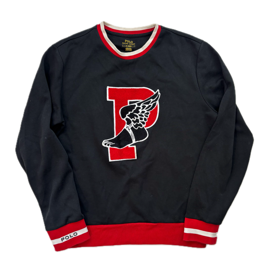 Polo Ralph Lauren Retro Black P-Wing Sweatshirt - M
