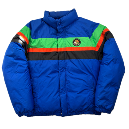 Polo Ralph Lauren Retro Blue Cookie Patch Puffer Jacket Down Coat - M