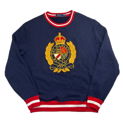 Polo Ralph Lauren Retro Navy Crest Sweatshirt - L