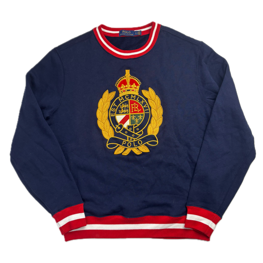 Polo Ralph Lauren Retro Navy Crest Sweatshirt - L
