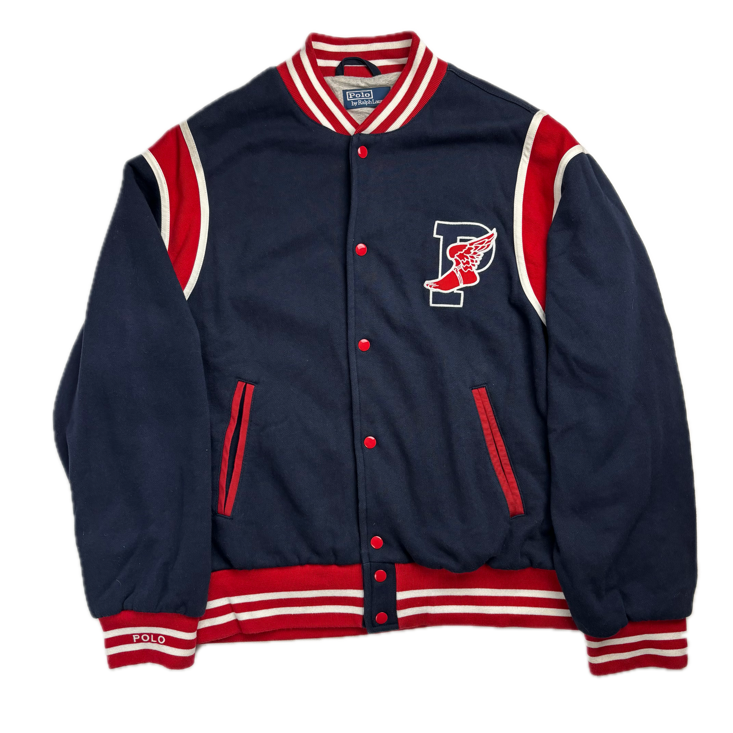 Polo Ralph Lauren Retro Navy P-Wing Varsity Jacket - M