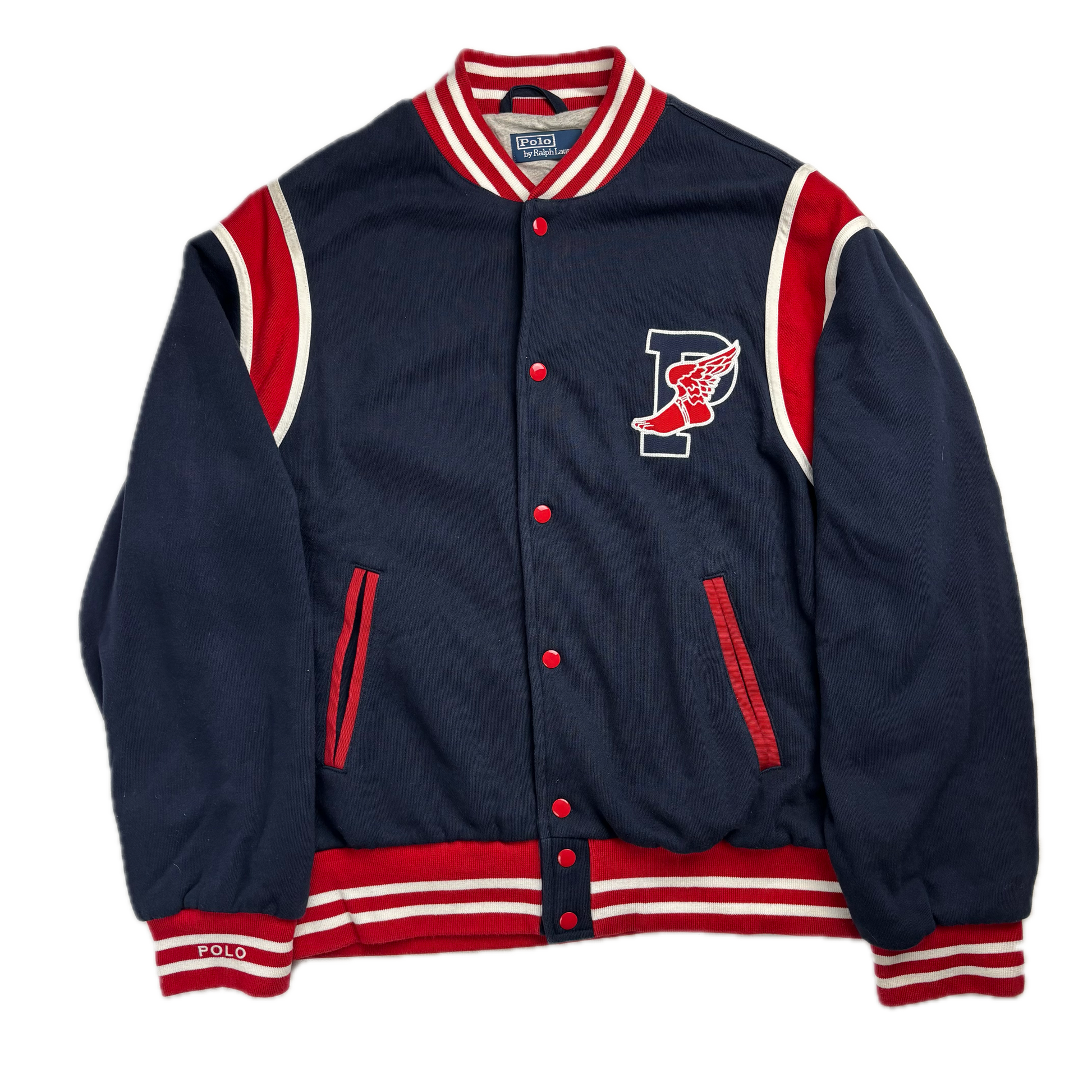 Polo Ralph Lauren Retro Navy P-Wing Varsity Jacket - M
