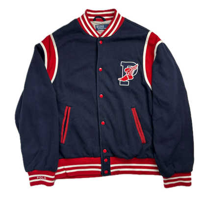 Polo Ralph Lauren Retro Navy P-Wing Varsity Jacket - M