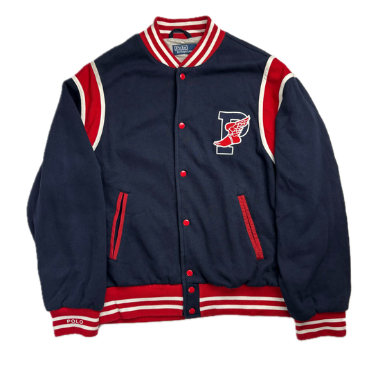 Polo Ralph Lauren Retro Navy P-Wing Varsity Jacket - M