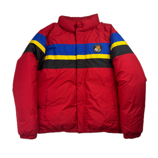Polo Ralph Lauren Retro Red Cookie Patch Puffer Jacket Down Coat - M