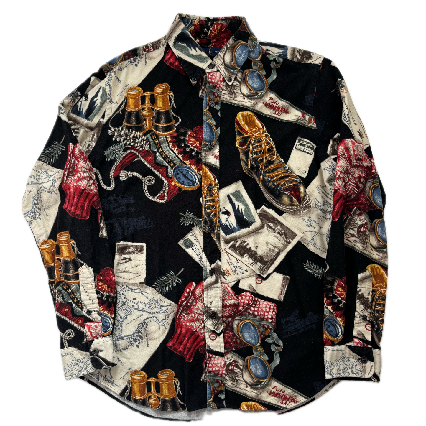 Polo Ralph Lauren Retro Ski Boots Graphic Shirt - L