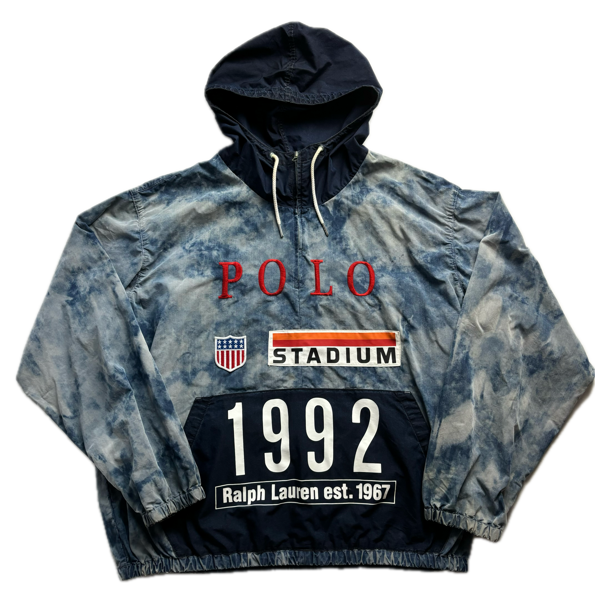 Polo Ralph Lauren Retro Stadium 1992 Indigo Pullover Jacket - XXL