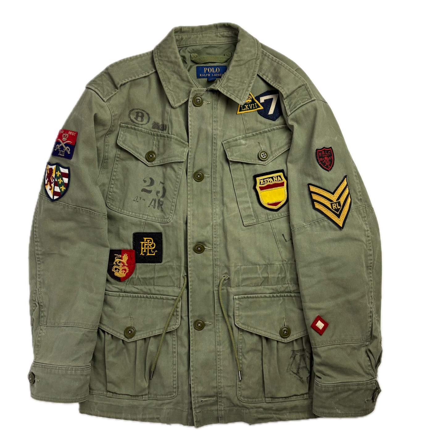 Polo Ralph Lauren SEC 21E Regiment Patches Military Parka Jacket  - S